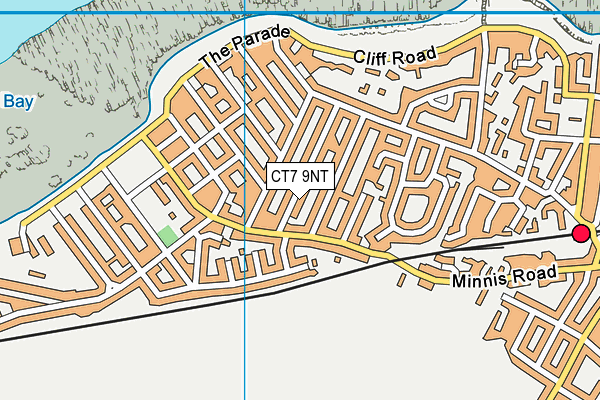 CT7 9NT map - OS VectorMap District (Ordnance Survey)