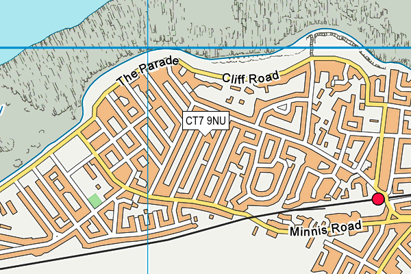CT7 9NU map - OS VectorMap District (Ordnance Survey)