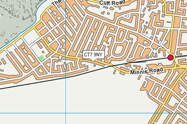 CT7 9NY map - OS VectorMap District (Ordnance Survey)