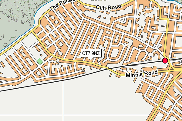 CT7 9NZ map - OS VectorMap District (Ordnance Survey)