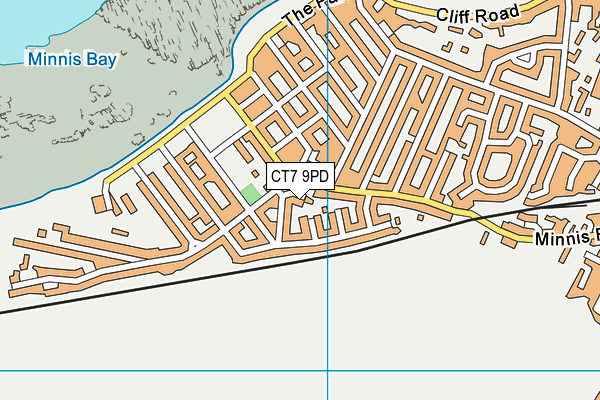 CT7 9PD map - OS VectorMap District (Ordnance Survey)