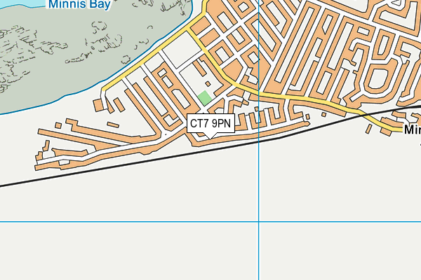 CT7 9PN map - OS VectorMap District (Ordnance Survey)