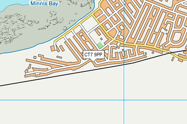 CT7 9PP map - OS VectorMap District (Ordnance Survey)
