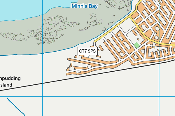 CT7 9PS map - OS VectorMap District (Ordnance Survey)