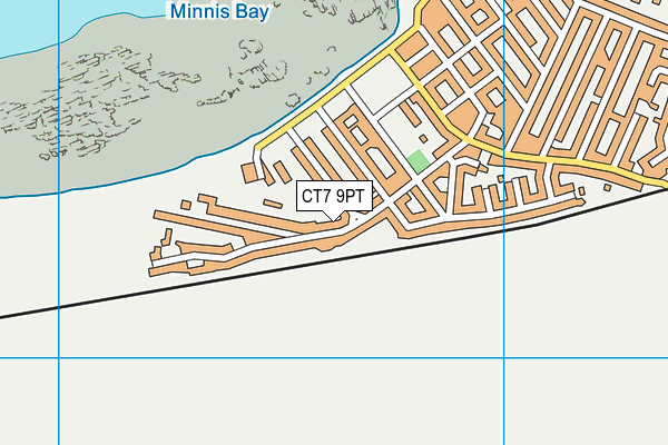 CT7 9PT map - OS VectorMap District (Ordnance Survey)