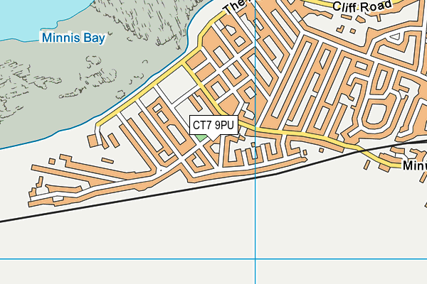CT7 9PU map - OS VectorMap District (Ordnance Survey)