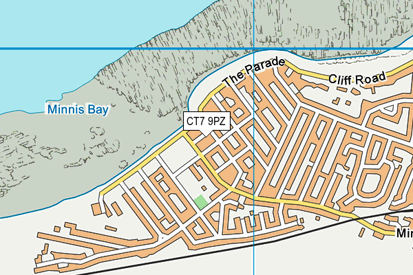 CT7 9PZ map - OS VectorMap District (Ordnance Survey)
