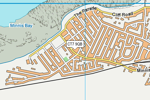 CT7 9QB map - OS VectorMap District (Ordnance Survey)