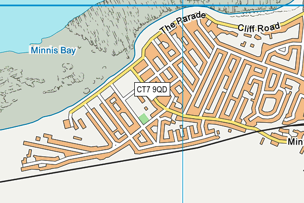 CT7 9QD map - OS VectorMap District (Ordnance Survey)