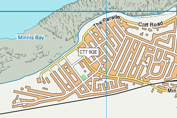CT7 9QE map - OS VectorMap District (Ordnance Survey)