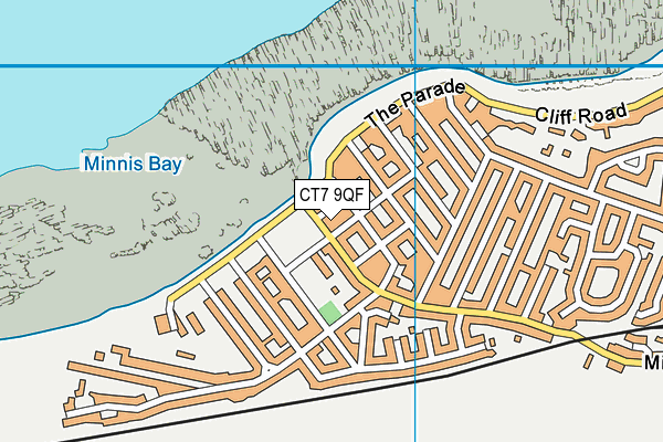 CT7 9QF map - OS VectorMap District (Ordnance Survey)