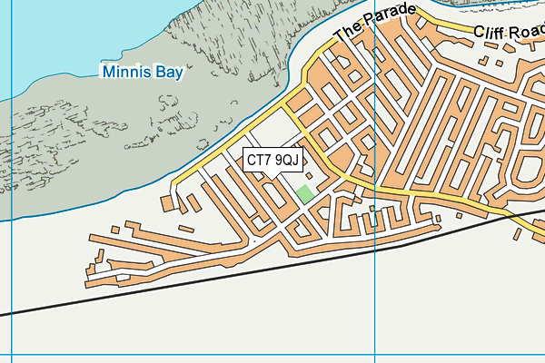 CT7 9QJ map - OS VectorMap District (Ordnance Survey)