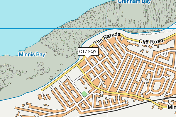 CT7 9QY map - OS VectorMap District (Ordnance Survey)