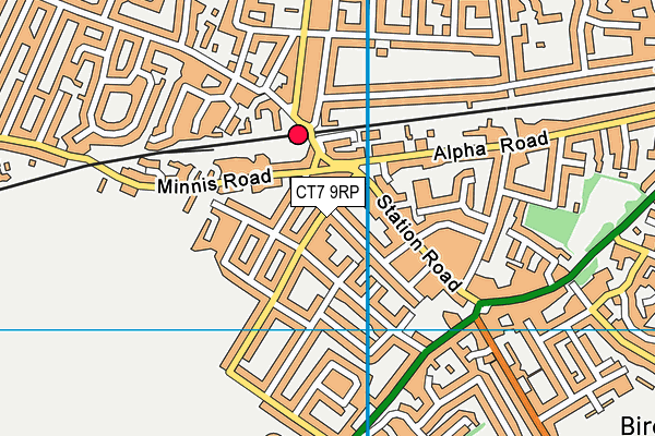 CT7 9RP map - OS VectorMap District (Ordnance Survey)