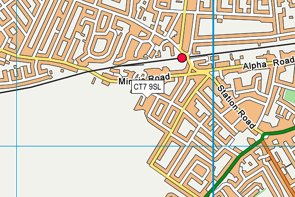 CT7 9SL map - OS VectorMap District (Ordnance Survey)