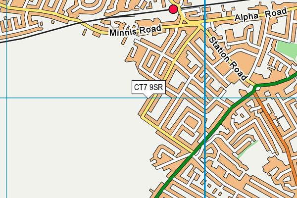 CT7 9SR map - OS VectorMap District (Ordnance Survey)