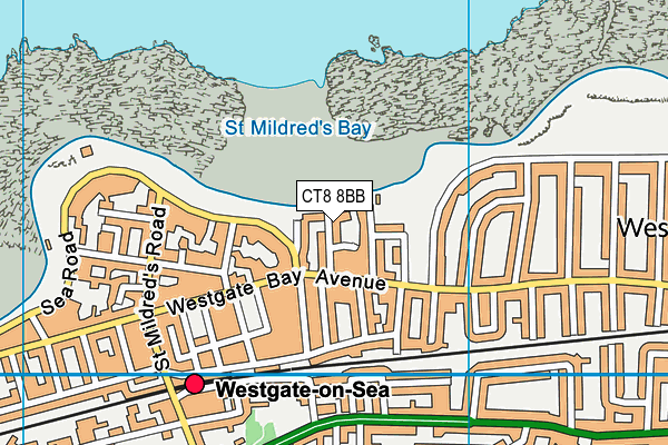 CT8 8BB map - OS VectorMap District (Ordnance Survey)