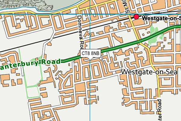 CT8 8NB map - OS VectorMap District (Ordnance Survey)