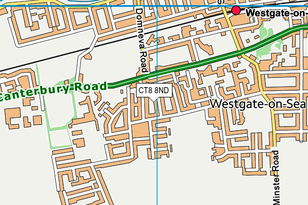 CT8 8ND map - OS VectorMap District (Ordnance Survey)