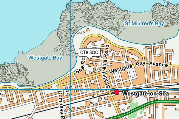 CT8 8QQ map - OS VectorMap District (Ordnance Survey)