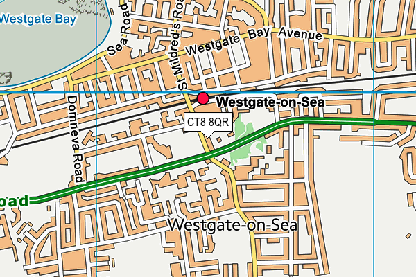 CT8 8QR map - OS VectorMap District (Ordnance Survey)