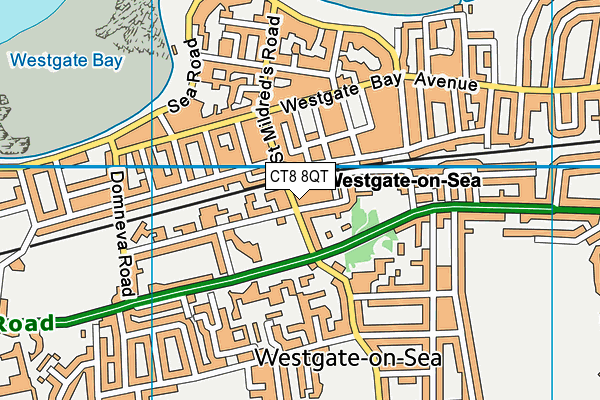 CT8 8QT map - OS VectorMap District (Ordnance Survey)