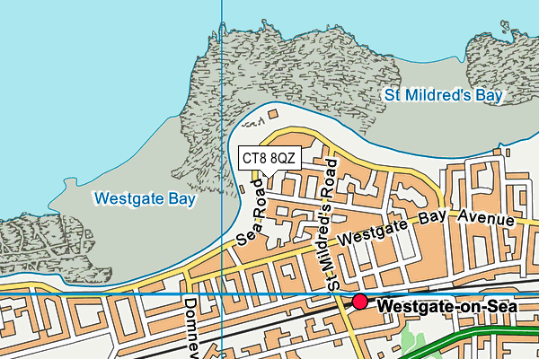 CT8 8QZ map - OS VectorMap District (Ordnance Survey)