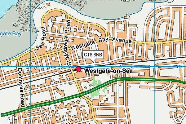 CT8 8RB map - OS VectorMap District (Ordnance Survey)
