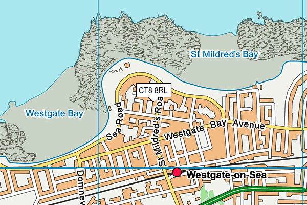 CT8 8RL map - OS VectorMap District (Ordnance Survey)