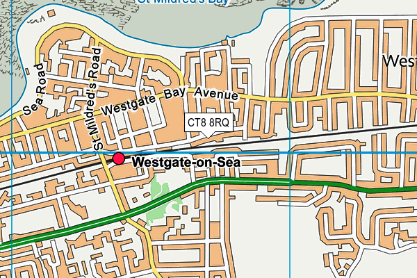 CT8 8RQ map - OS VectorMap District (Ordnance Survey)