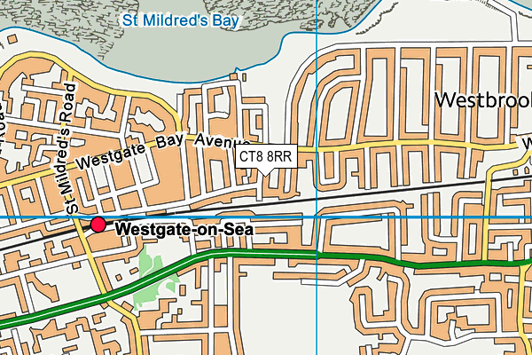 CT8 8RR map - OS VectorMap District (Ordnance Survey)