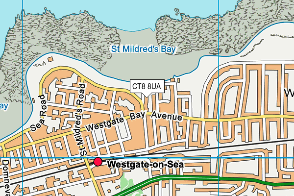 CT8 8UA map - OS VectorMap District (Ordnance Survey)