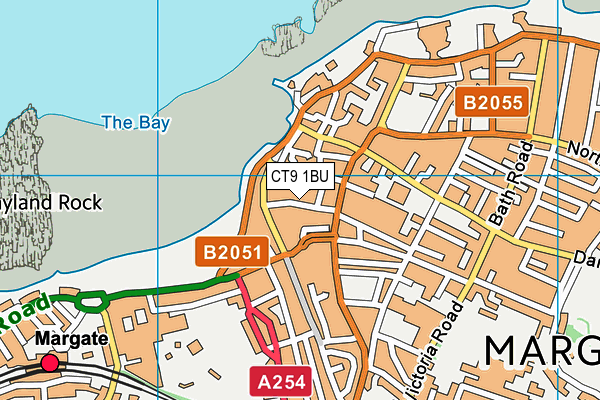 CT9 1BU map - OS VectorMap District (Ordnance Survey)