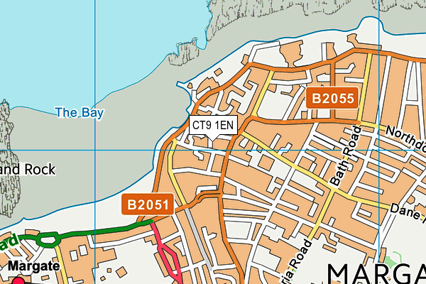 CT9 1EN map - OS VectorMap District (Ordnance Survey)