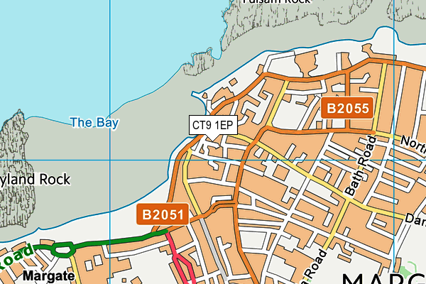 CT9 1EP map - OS VectorMap District (Ordnance Survey)