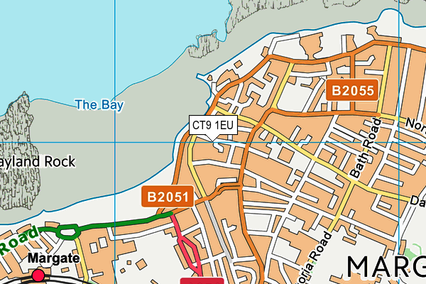 CT9 1EU map - OS VectorMap District (Ordnance Survey)