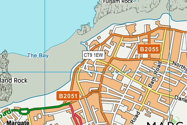 CT9 1EW map - OS VectorMap District (Ordnance Survey)