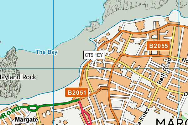 CT9 1EY map - OS VectorMap District (Ordnance Survey)