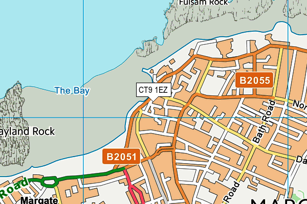 CT9 1EZ map - OS VectorMap District (Ordnance Survey)