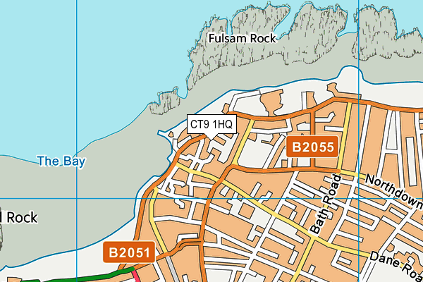 CT9 1HQ map - OS VectorMap District (Ordnance Survey)