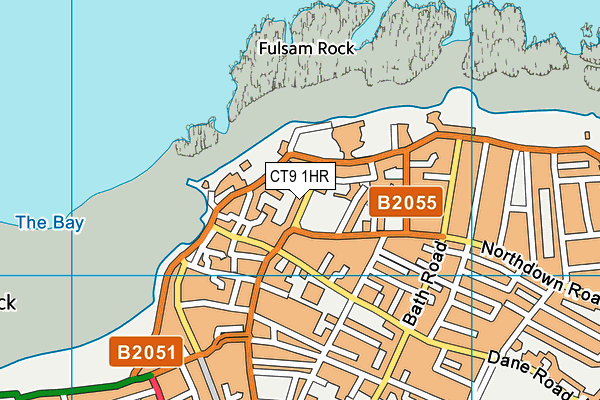 CT9 1HR map - OS VectorMap District (Ordnance Survey)