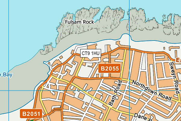 CT9 1HU map - OS VectorMap District (Ordnance Survey)