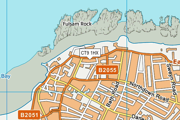 CT9 1HX map - OS VectorMap District (Ordnance Survey)