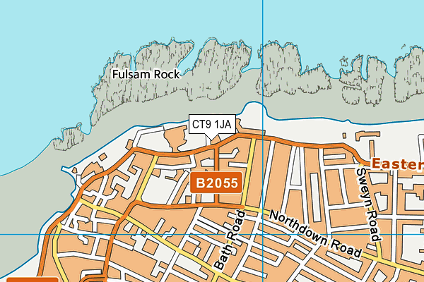 CT9 1JA map - OS VectorMap District (Ordnance Survey)
