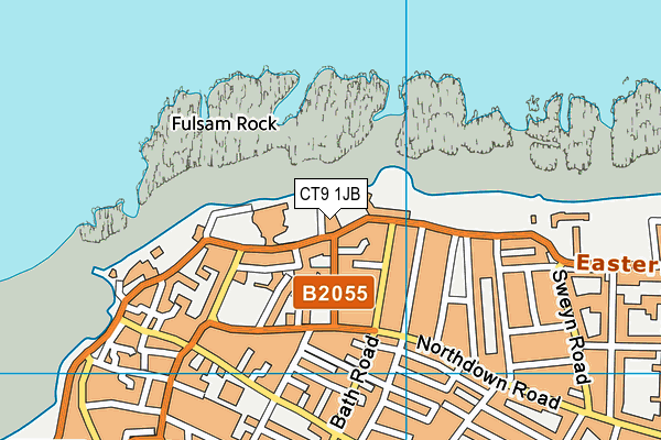 CT9 1JB map - OS VectorMap District (Ordnance Survey)