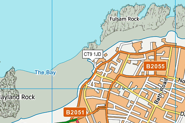 CT9 1JD map - OS VectorMap District (Ordnance Survey)