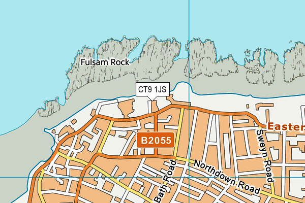 CT9 1JS map - OS VectorMap District (Ordnance Survey)