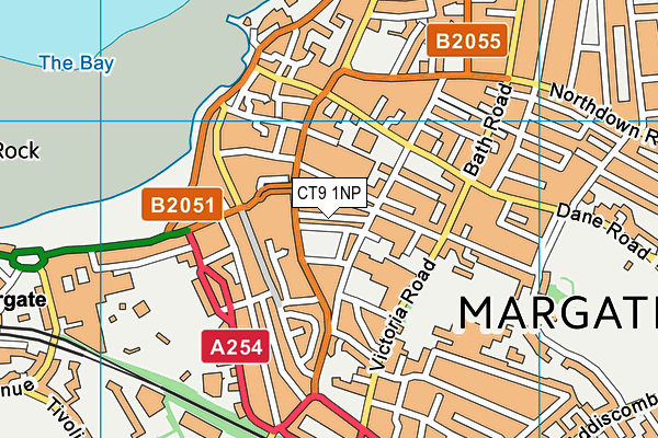 CT9 1NP map - OS VectorMap District (Ordnance Survey)