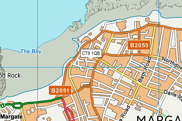 CT9 1QB map - OS VectorMap District (Ordnance Survey)