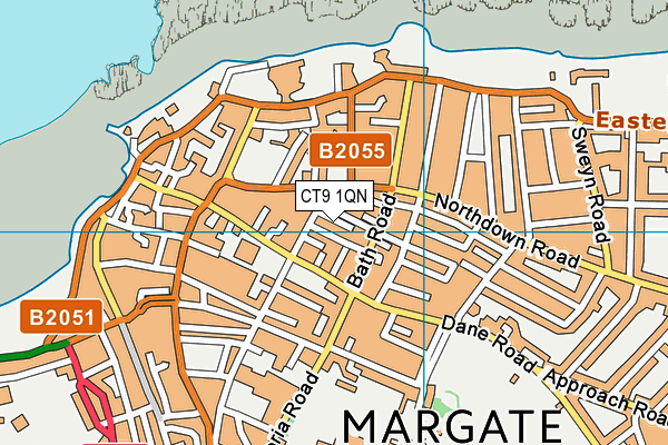 CT9 1QN map - OS VectorMap District (Ordnance Survey)